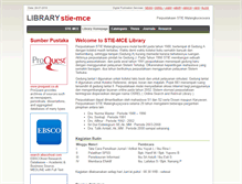 Tablet Screenshot of library.stie-mce.ac.id